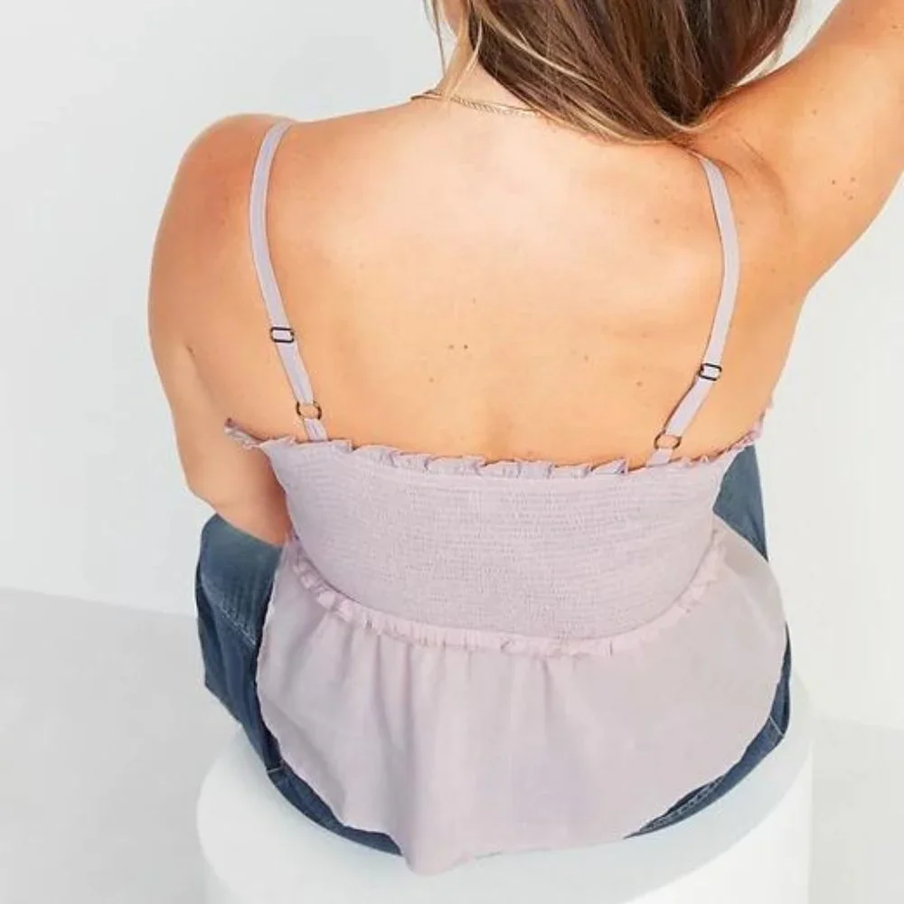 Old Navy Women's Ruffled Smocked Cami Top  New - Picture 2 of 4